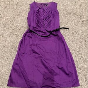 Ladies APT 9 Purple A-Line Midi Dress w/Ruched Bodice Dress NEW! Sz 12 Plum NWOT